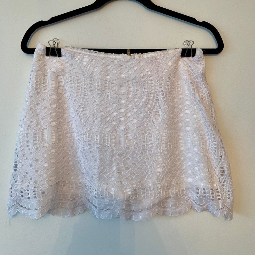 White Lace Lily Pulitzer Skort